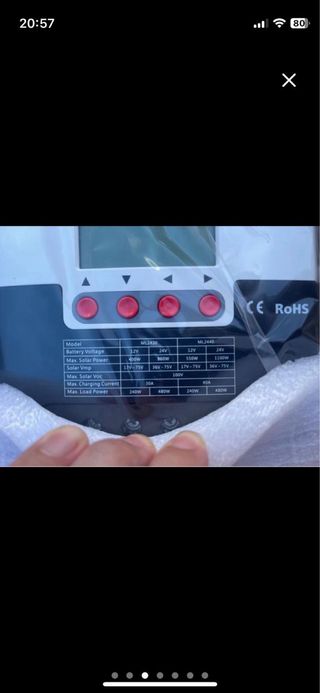 Regulador Carga Solar MPPT