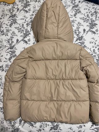 Chaqueta acolchada beige niño/niña