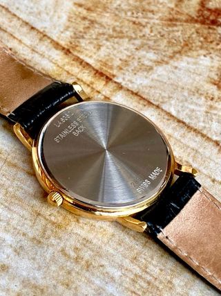 Reloj LONGINES QUARTZ Dorado con Correa Piel
