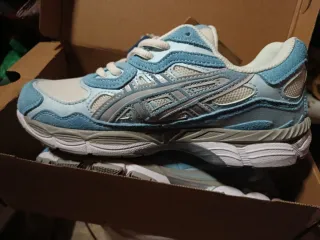 Zapatillas Asics Niña Azul y Gris original ASICS G