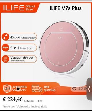 Robot Limpieza Ilife V7S Plus