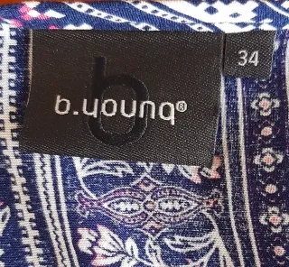 Canotta etnica fantasia blu e rosa taglia XS