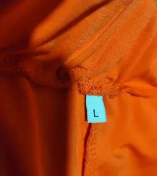 Pantalón naranja con cuadros Talla L