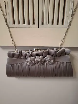 Bolso de fiesta plateado