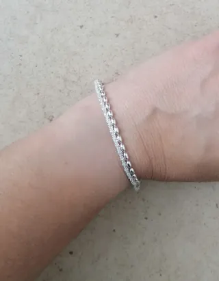 Pulsera Doble Plata Mujer