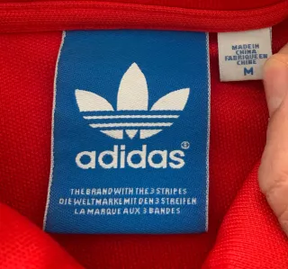 Sudadera cremallera Adidas Originals Roja Talla M