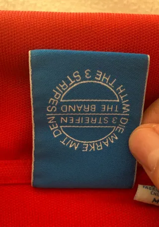 Sudadera cremallera Adidas Originals Roja Talla M