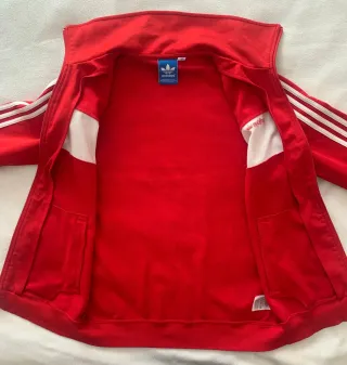 Sudadera cremallera Adidas Originals Roja Talla M
