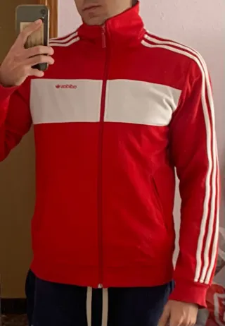 Sudadera cremallera Adidas Originals Roja Talla M