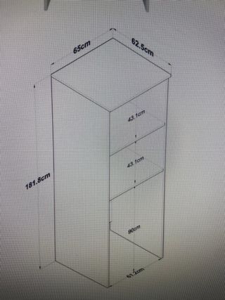 Armario para lavadora melamina color blanco