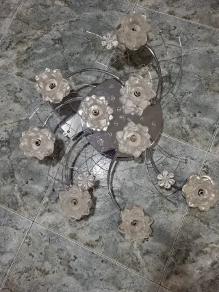 Lámpara de techo floral