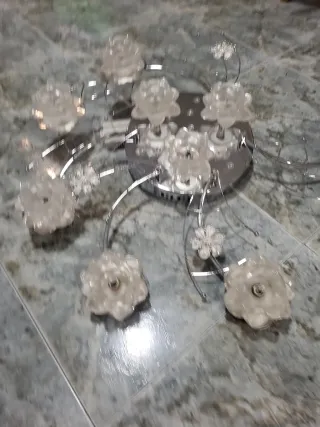 Lámpara de techo floral