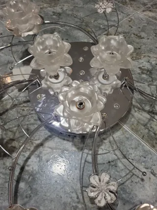 Lámpara de techo floral