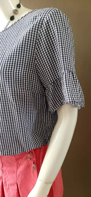 Bershka Camicetta a quadri taglia L