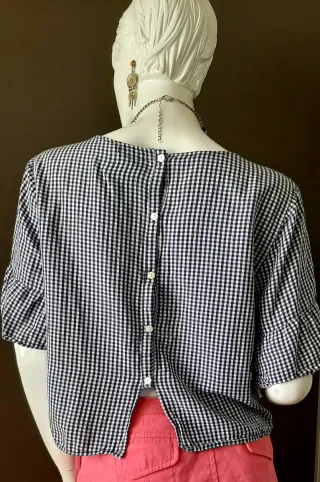 Bershka Camicetta a quadri taglia L