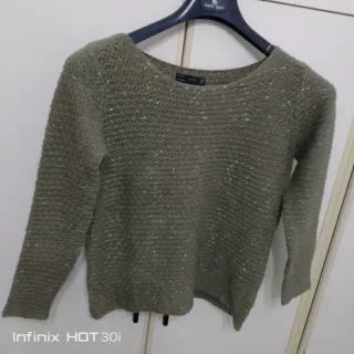 Zara Vestito Donna Verde Oliva