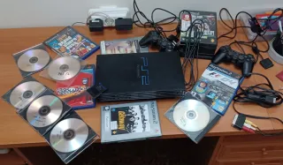 Consola PlayStation 2 Negra + Juegos