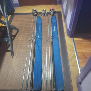 Cañas de pescar Shimano y Surf Custom