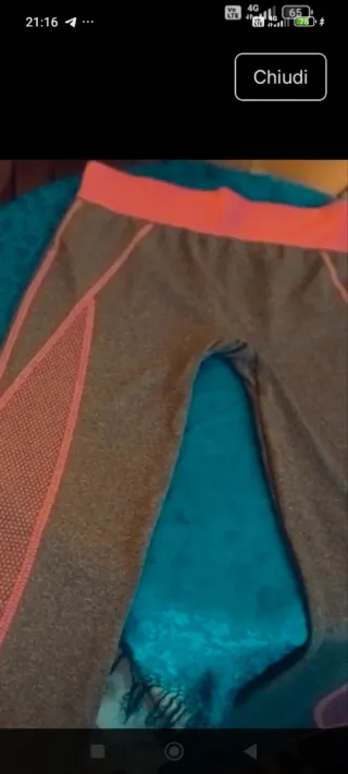 Completo palestra top e leggings tg S/M