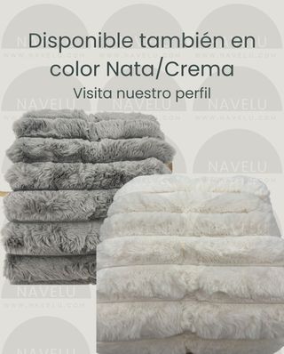 Manta pelo con borreguito gris