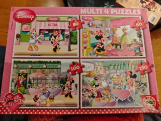 Pack 4 Puzzles Disney Minnie 50-150 Piezas