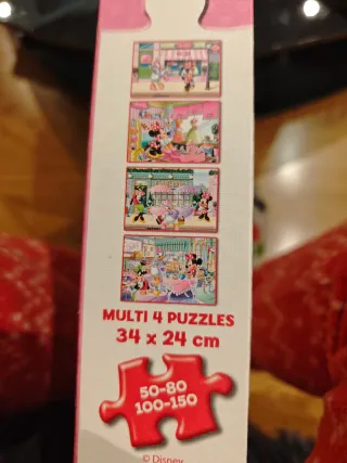 Pack 4 Puzzles Disney Minnie 50-150 Piezas