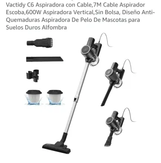Aspiradora Vactidy C6 con Cable 7M