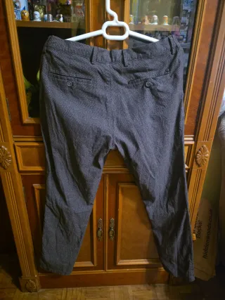 Pantalón Massimo Dutti Slim Fit Gris