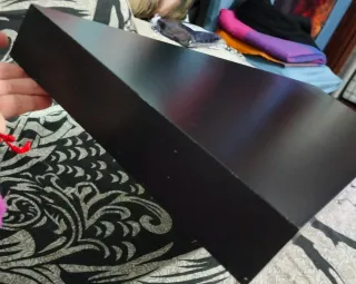 Estante negro 110x26cm