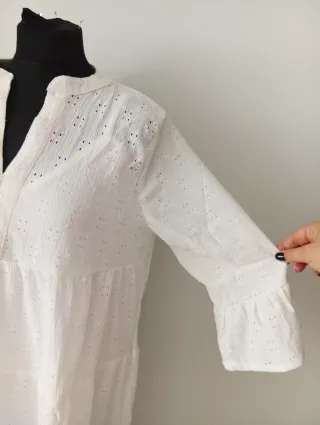 Vestido Ibicenco Blanco Talla XXL