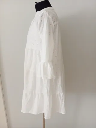 Vestido Ibicenco Blanco Talla XXL