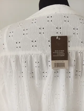 Vestido Ibicenco Blanco Talla XXL