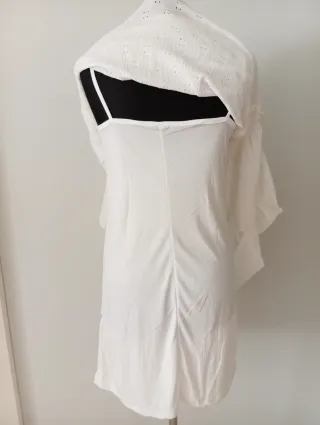 Vestido Ibicenco Blanco Talla XXL