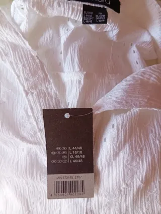 Vestido Ibicenco Blanco Talla XXL