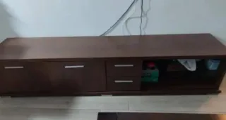 Mueble TV madera marrón