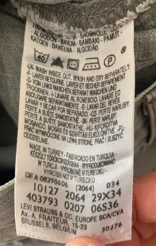 Levi's Engineered Jeans Mujer Tiro Bajo t.29 US