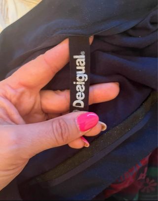 Falda desigual multicolor