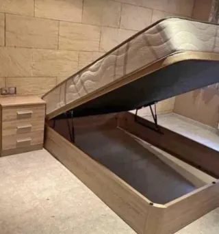 Canapé y colchón individual de 90x190 y 105x190