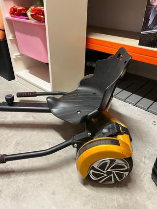 Hoverboard Dorado + Cargador + Silla