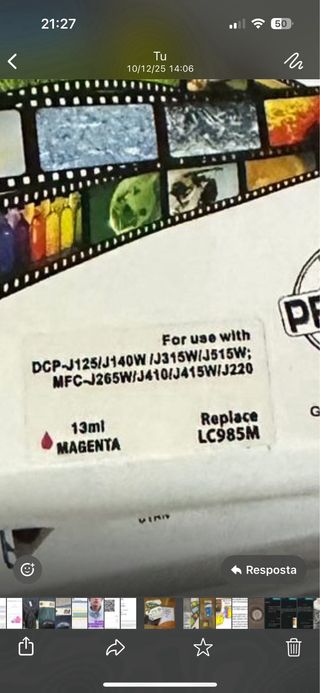 Cartuchos Tinta Brother