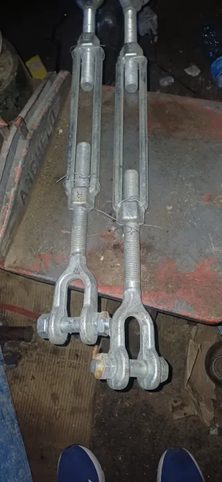 Lote de 4 Tensores metálicos para cable