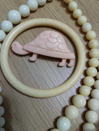 Lotto gioielli vintage in avoriolina