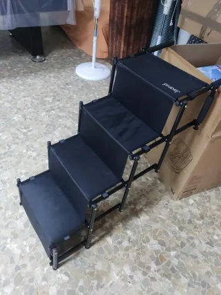 Escalera para coche de perro Pruper negra