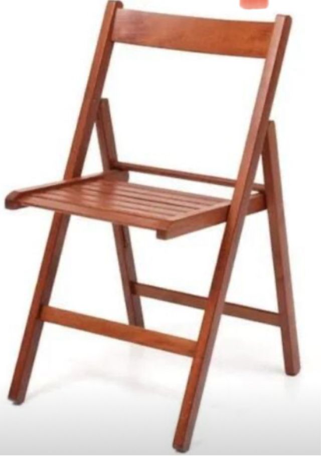 Silla madera haya nogal plegable de madera