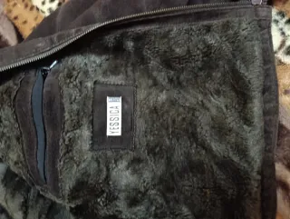 Cazadora marrón con forro de pelo