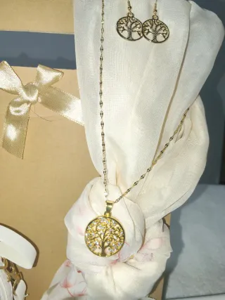 Set Regalo Mujer: Bolso, Joyería y Pañuelo