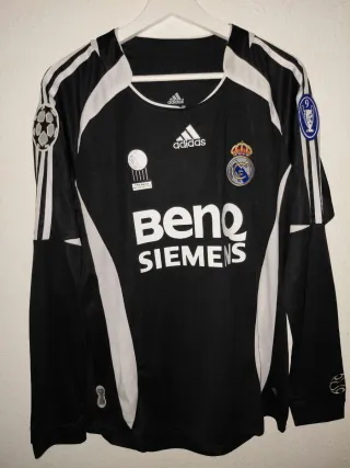 Camiseta fútbol retro manga larga talla M