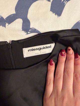 Top Missguided Negro Talla L Nuevo