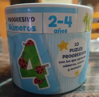 Puzzle infantil progresivo números