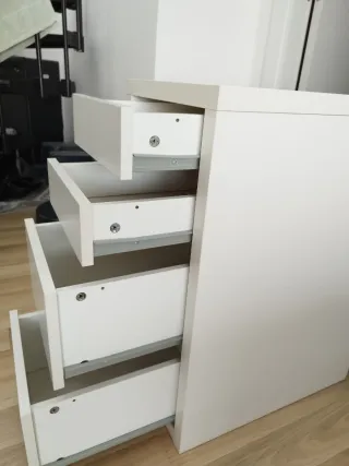 Cajonera Escritorio IKEA MICKE Blanca